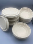 24 oz Classic Round Sugarcane Natural Bagasse for take-out Compostable, case 500