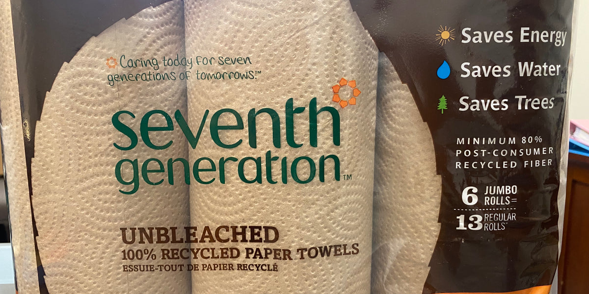 Seventh Generation Paper Towels, Jumbo Rolls, Unbleached, 2-Ply - 6 rolls